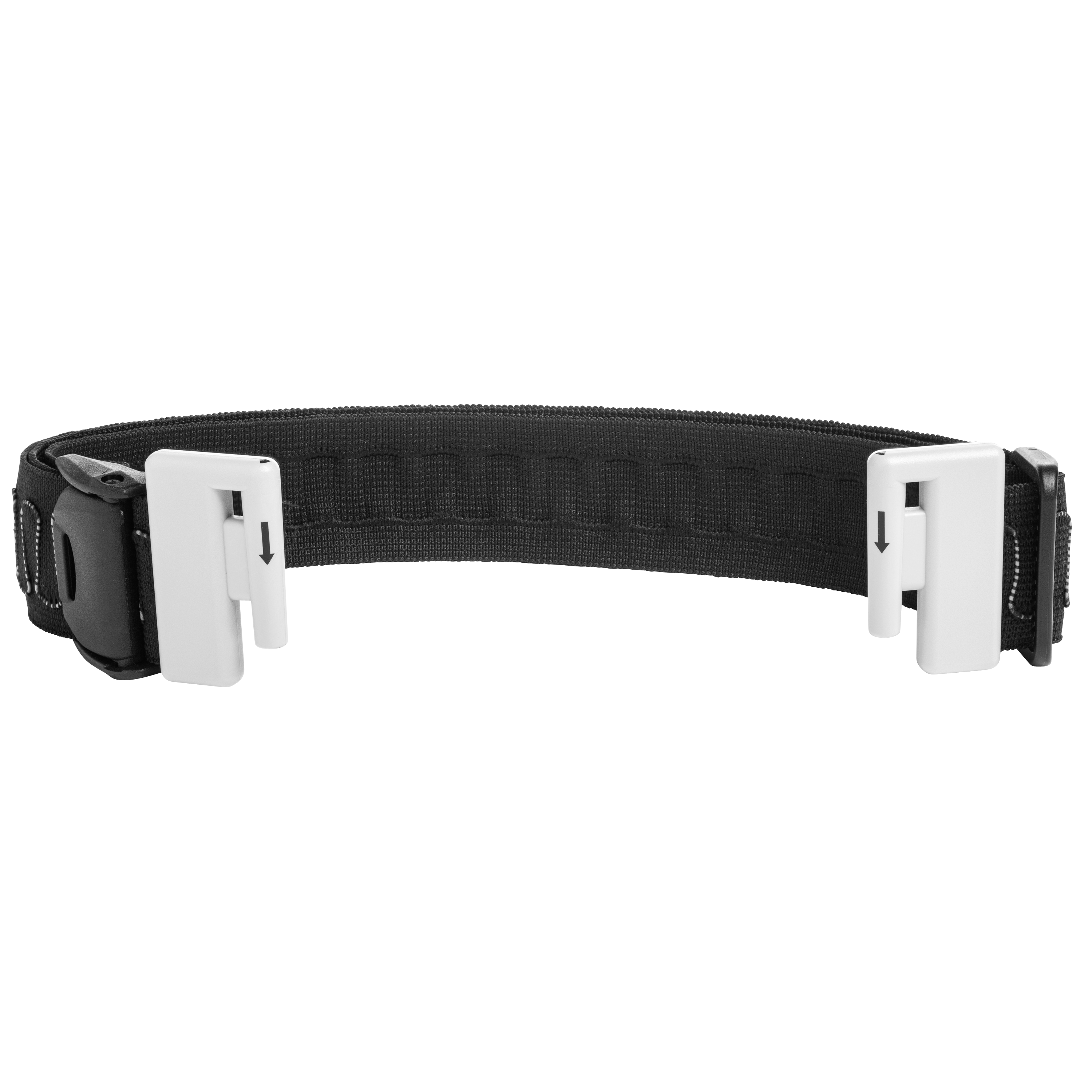 7383, Nora M Loop Belt, Black Carbon Handbraided Black belt 3cm – Sartolane main image 3